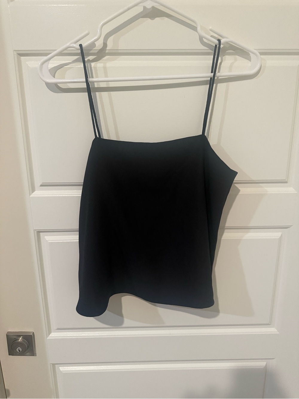 Club Monaco Elyne Crop Camisole in Noir